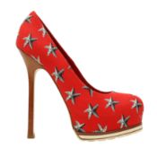 Yves Saint Laurent Red Trib Too Platform Pump - Size 38