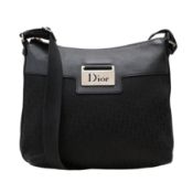Christian Dior Black Street Chic Trotter Messenger and Wallet
