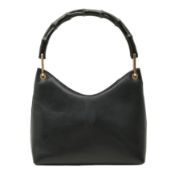 Gucci Black Bamboo Shoulder Bag
