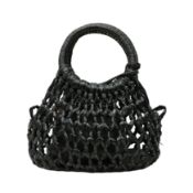 Dolce & Gabbana Black Raffia Mini Tote
