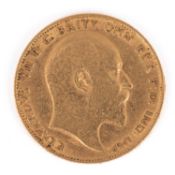 An Edward VII gold half-sovereign, 1902