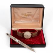 A gentleman's 9ct yellow gold cased Longines wristwatch