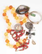 A collection of costume jewellery