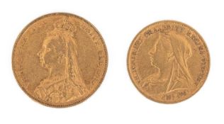 A Victorian gold sovereign