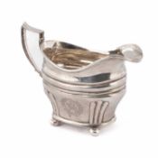 An Edwardian silver jug