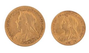 A Victorian gold sovereign