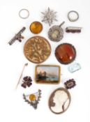 A collection of 19th Century and later costume jewellery