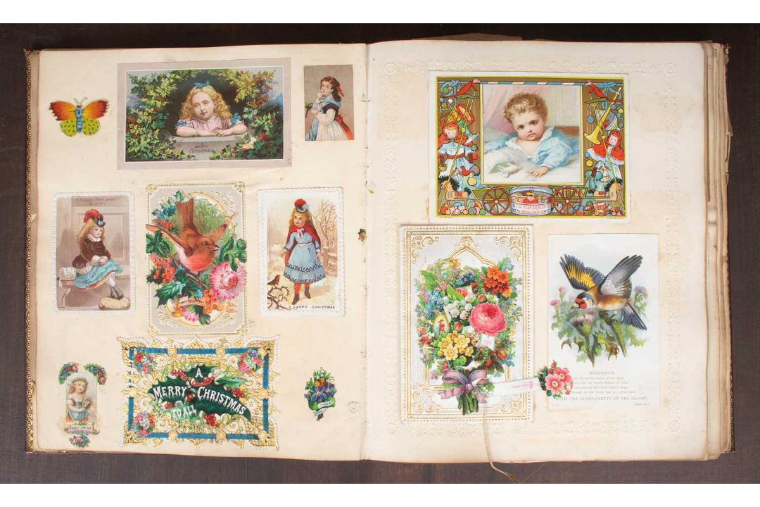 A Victorian scrap album - Image 4 of 4