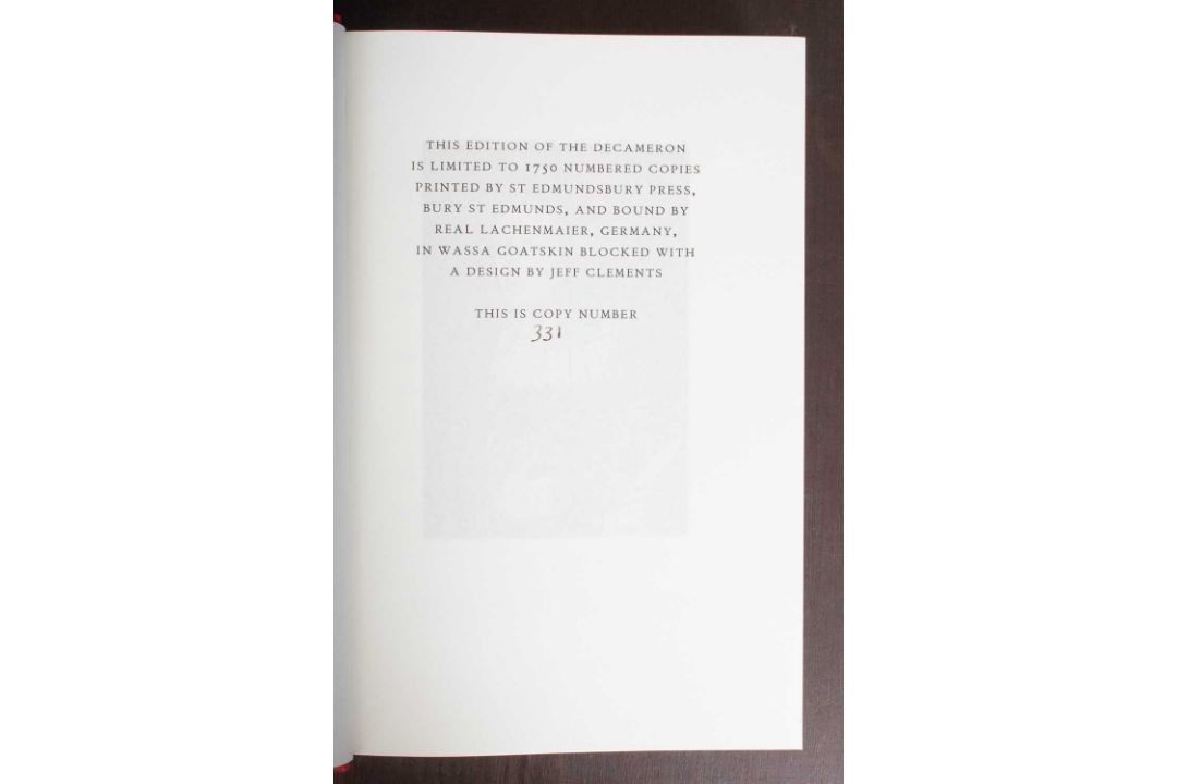 [Folio Society] Boccaccio (Giovanni) The Decameron - Image 2 of 5