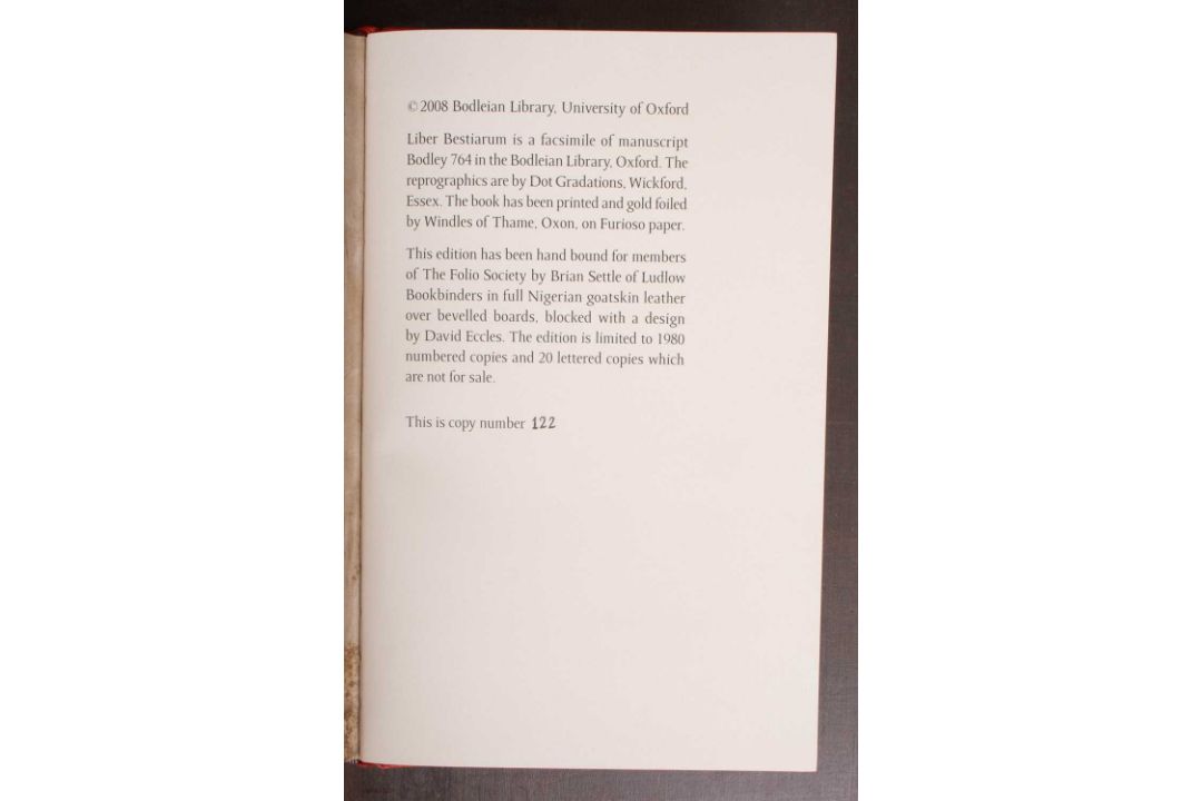 [Folio Society] Liber Bestiarum - Image 4 of 4
