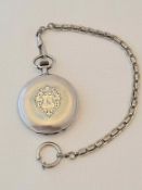 Silber- Taschenuhr Longines ca.1870