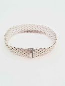 Armband im Rautenmuster in 14K Weißgold