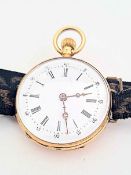 Remontoir- Armbanduhr in 14K Gold