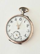 Silbertaschenuhr Latrame