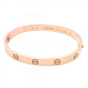Cartier Love Bracelet Bangle in 18K Pink Gold for Women