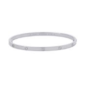 Cartier Love Bracelet SM Small Model 18K White Gold Size 19 B6079219 LOVE Bangle Collection