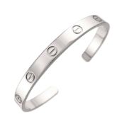 Cartier Love Bracelet #17 18K WG White Gold 750 Bangle