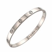 Cartier Love Bracelet #20 18K WG White Gold 750 Bangle