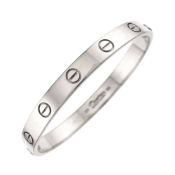 Cartier Love Bracelet #16 18K WG White Gold 750 Bangle