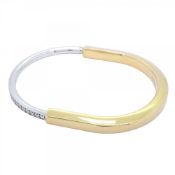 Tiffany Bangle Rock in 18K Yellow Gold and White with 1.32ct Diamonds for Men Women, P2258642
