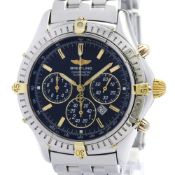 BREITLING Shadow Flyback Chronograph Steel Mens Watch B35312 Polished