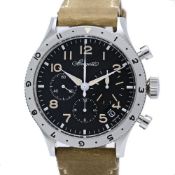 Breguet Type XX Chronograph 2067ST 92 3WU Men\'s Watch, Stainless Steel x Leather Strap, Model 40568