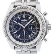BREITLING Bentley Motors Steel Automatic Mens Watch A25362 Polished