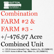 Combination FARM #2 & FARM #3 - +/-476.97 Acre Combined Unit