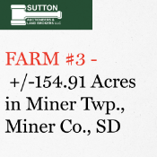 FARM #3 – +/-154.91 Acres in Miner Twp., Miner Co., SD