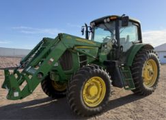 2011 JD 7230 Premium MFWD Tractor w/ JD 673 Loader