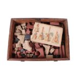 A 19th century Practical Architect 18 building block set.