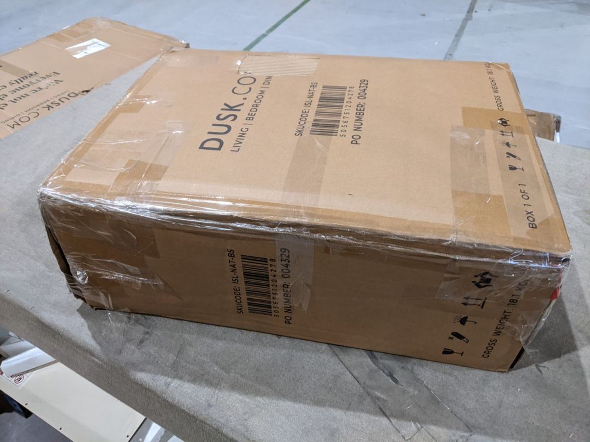 Grade-B ref LOT403 Dusk Isla 2 Drawer Bedside Table - Natural RRP œ170