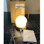 Grade-C0 ref LOT593 Neoma Wireless Table Lamp - White/Gold RRP œ125