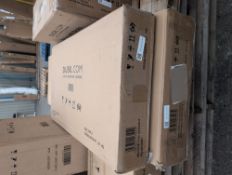 Dusk Poppy 2 Drawer Bedside Table - Taupe RRP £89