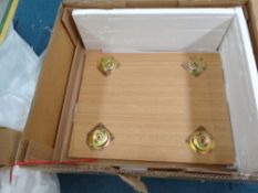 Dusk Heidi Oak 2 Drawer Bedside Table - Light Wood RRP £139
