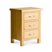 Roseland Furniture London Oak Bedside Table RRP £110