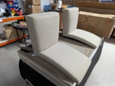 Roseland Furniture Saltaire Acacia Pair of Dining Chairs RRP £300