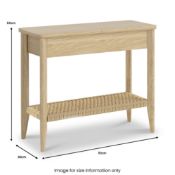 Roseland Furniture Harborough Oak Sofa Side Table RRP £150