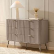 Dusk Hattie 6 Drawer Large Chest - Taupe RRP £279