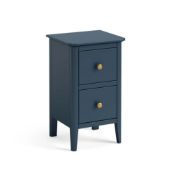 Roseland Furniture Stirling Blue Narrow Bedside Table RRP £110