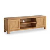 Roseland Furniture Penryn Oak 160cm TV Unit RRP £335