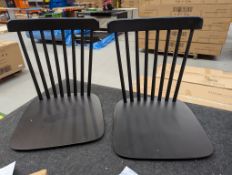 Dusk Harley Set of 2 Dining Chairs - Black RRP £149