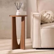 Dusk Lana Round Side Table - Medium Wood RRP £49