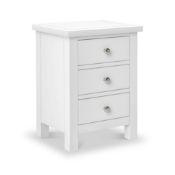 Roseland Furniture Cornish 3 Drawer Bedside Table RRP £110