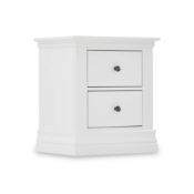 Roseland Furniture Porter 2 Drawer Bedside Table RRP £170