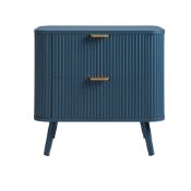 Dusk Hattie 2 Drawer Bedside Table - Teal RRP £139