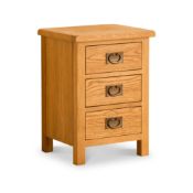 Roseland Furniture Lanner Oak Bedside Table RRP £115