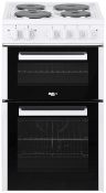  Bush BETAW50W 50cm Double Oven Electric Cooker - White RRP œ250