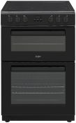  Bush CTFS60DBLECB 60cm Double Oven Electric Cooker - Black RRP œ350