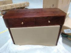 Roseland Furniture Celine Coconut White Oak Top 4 Drawer Tallboy Chest RRP Â£255